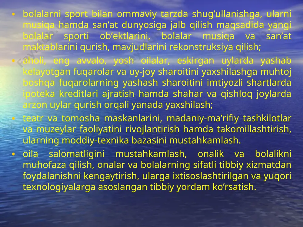 o‘zbekiston respublikasidagi ijtimoiy sohadagi islohotlar - Page 5