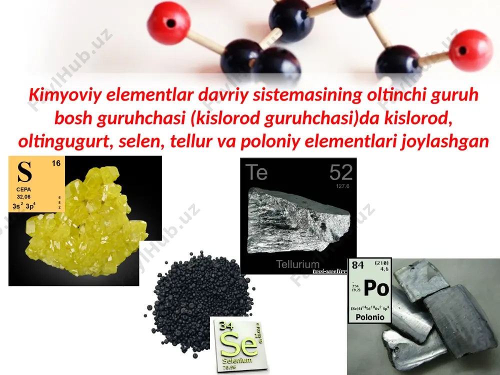 kislorod guruhchasi elementlari - Page 3