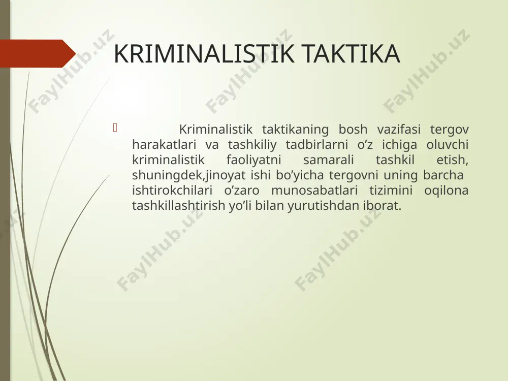 so’ralishi to’g’ri ems. e’tibor qaratilishi lozim bo’lgan yana bir masalardan biri yolg’on ko’rsatma berish belgilari aniqlangan taqdirda, so’roqni amalga oshirayotgan mas’ul ansabdor shaxs so’roq vaqtida so’roq qilinayotgan shaxsning xulq-atvirini atroflicha kuzatishi maqsadga muvofiq. kishining har qanday, shu jumladan huquqqa xilof faoliyati ham ruhiy bosim ostida amalga oshiriladi. shunign uchun so’roq qilinayotga shaxsga savollar bera turib, uning xulq-atvorini, nutqini, qo’yilgan savollarga ta’sirini kuzatib borishi lozim. bundan kelib chiqib prokurorlarning sudda kuzatuv usulidan foydalanish hamda ishontirish xususiyatini shakllantirishga o’rgatish katta samara beradi. so’roq qilish usullari so’roq qilish o’zaro muloqot shakli sifatida hamlorlik yoki qarama-qarshilik va psixologik kurash yo’sinida o’tishi mumkin. ba’zan so’roqqa boshqa shaxslar: tarjimon, pedagok, psixolog mutaxassislar va b. jalb qilinishi mumkin. bunda axborot ayriboshlash, o’zaro ta’sir ko’rsatish nuqtaiy nazaridan baholanadi. bu yerda so’roqni o’tkazayotgan shaxs yetakchi rol o’ynaydi. so’roq qilishda psixologik aloqa o’rnatish tergovning natijadorligini ta’minlashda uning kommunikativ tomoni- muloqot uchun qulay psixologik muhit , o’zaro til topishish, unumli muloqot …