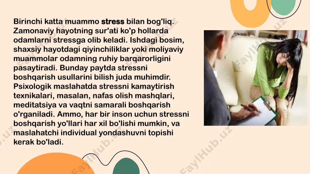 “psixologik maslahat va kouching” taqdimoti - Page 4