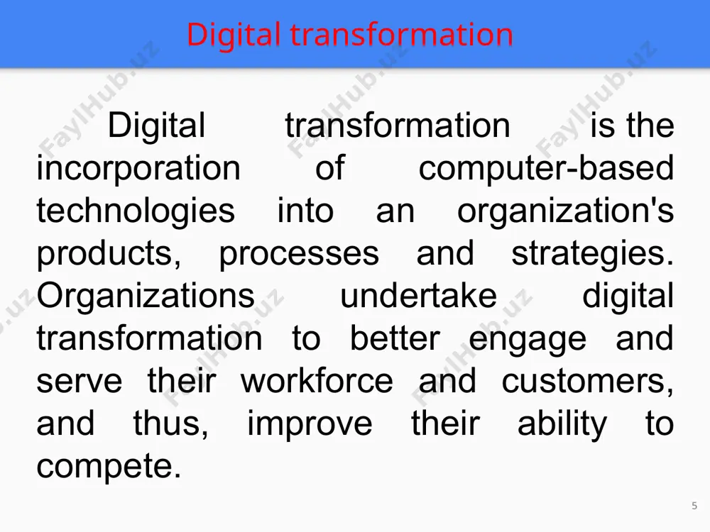 digital economy: digital transformation - Page 5