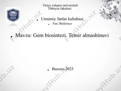gem biosintezi — PPTX