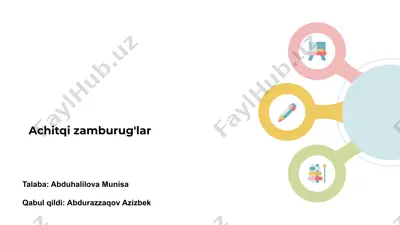 achitqi zamburug'lar — PPTX