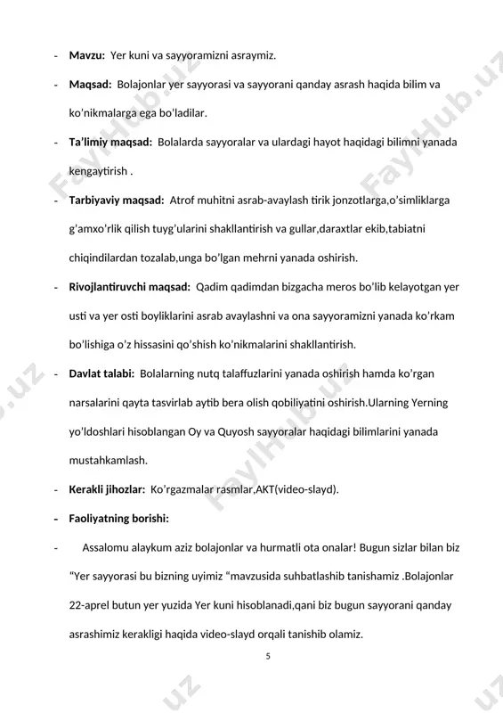 i izlаshi hаmdа shu аsоsidа barcha faoliyati dаvоmidа mustаqil fikrlаshgа o‘rgаtishi kеrаk.hozirgi kun tarbiyachilariga ko’plab talablar mavjud, chunki u – kelajak bunyodkorlarini tarbiyalaydi.zamonaviy tarbiyachilar o’z ustida tinmay ishlashi, ota-onalar,bolalar va jamoa bilan muloqot madaniyatini tashkil qila olishi va akt dan foydalanishni bilishi talab etiladi. kadrlar tayyorlash milliy dasturi zamonaviy pedagog javob berishi kerak bo’lgan talablar kompleksini belgilaydi. quyidagilar mutaxassisning pedagogik ishga tayyorlanganligining zarur va yetarli darajasini ta’minlaydigan asosiy talablar hisoblanadi. pedagog mahorati: 1. bilim berish mahorati. 2. tarbiyalash mahorati 3. ta’lim-tarbiya jarayonida gumanitar omilni ta’minlaydigan shaxsiy sifatlari 4. ta’lim oluvchilarning bilimlarini xolisona nazorat qilish va baholash mahorati hozirda bilim qo‘yilgan maqsad sifatida emas, balki bola shaxsini rivojlantirish usuli sifatida namoyon bo‘lmoqda. tarbiyachi shaxsi oldiga qo‘yilgan ma’suliyatning biri, uning izlanuvchanligidir. ta’lim dargohidagi pedagoglarning mashg’ulot o‘tish jarayoni turlicha bo‘lishi mumkin, ammo maqsad yagona – jamiyatga kerakli, nafi tegadigan kadrni tarbiyalashdir. tarbiyachilar ta’lim tarbiya jarayonini bolalarda ko’proq didaktik o’yinlar bilan olib borishlari lozim …