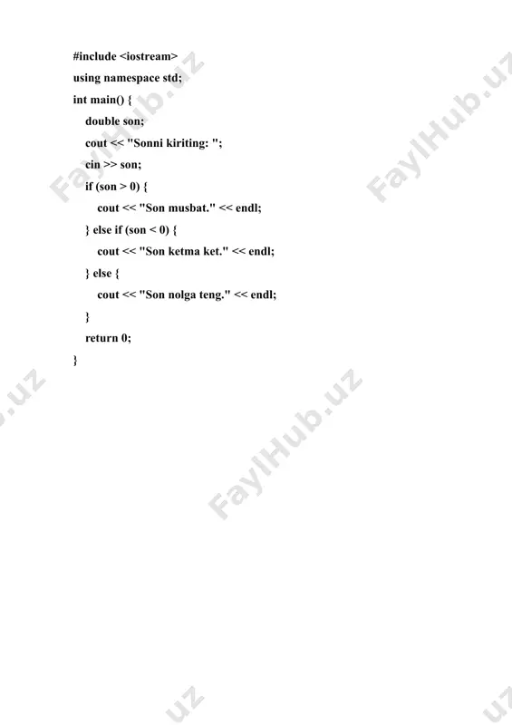 dasturlash fani oralig'i nazorat ishi - Page 3