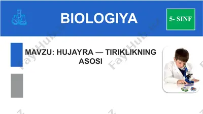 hujayra — tiriklikning asosi — PPT