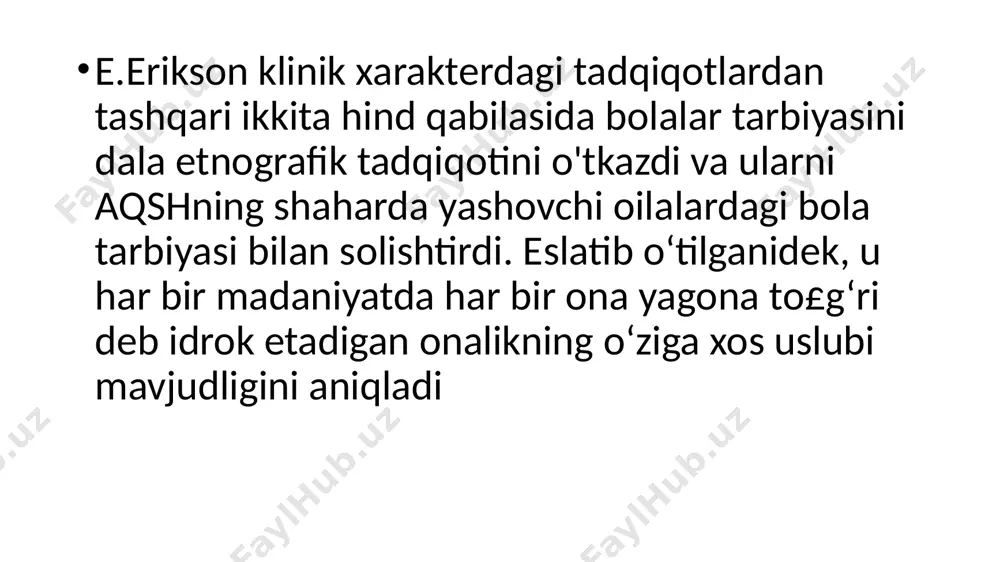 eriksonning shaxs rivojlanishini psixoijtimoiy nazariyasi - Page 5