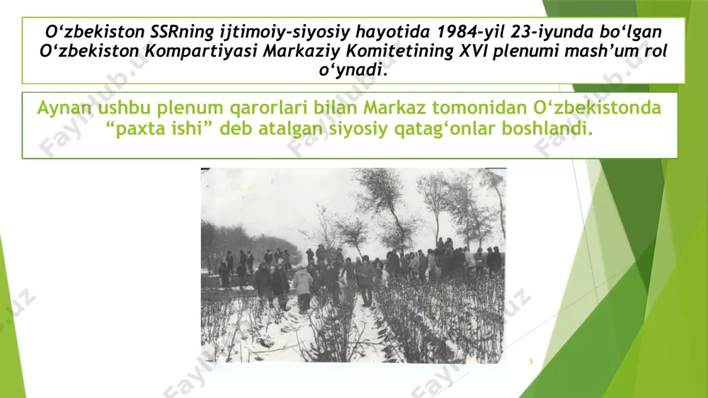 o'zbekistondagi ijtimoiy-siyosiy jarayonlar - Page 5