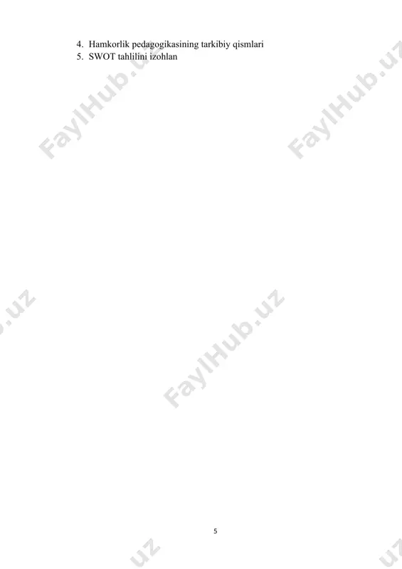 masofaviy ta’lim texnologiyalari savollar - Page 5