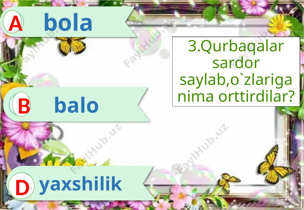 "so`zdanso`zning farqibor’’bo`limi asosida test topshirigi" - Page 4