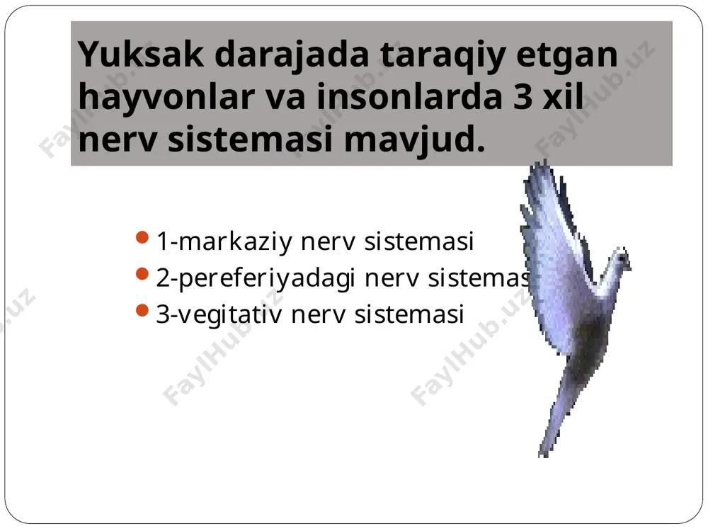 tining hususiyatlari fiziologik metodlarning psixologiya uchun ahamiyati oliy nerv faoliyati va psixik hodisalar nerv sistemasining, ayniqsa uning yuksak uchastkalarining faoliyati uzoq, vaqtgac .m.sechenovning (1829–1905) 1863 yilda «bosh miya reflekslari» nomli mashhur asari bosilib chiqdi. bu asarda sechenov o’sha vaqtdagi ilg’or fiziologlarning yutuqlariga va o’zi olib borgan tekshirishlarga asoslanib, odamning psixik faoliyati qandaydir ismi bor, jismi yo’q, moddiy bo’lmagan ruh, jonning mahsuli bo’lmay, balki faqat miyaning faoliyatidir, degan fakrni dadil aytdi. miyaning reflektor faoliyatini o’rganish sohasida i.m.sechenov boshlagan ishni i.p.pavlov mustahkam eksperimental asosga qo’ydi ha tekshirilmasdan keldi oliy nerv faoliyati va psixik hodisalar i.p.pavlov o’z tekshirishlarining psixologiya uchun ahamiyati borligini ko’rsatib o’tgan edi, «bizning tekshirishlarimiz, degan edi u, psixologlar uchun juda katta ahamiyatga ega bo’lishi kerak, chunki ular keyinchalik psixo­logiya ilmining asosiy poydevori bo’lishi kerak deb o’ylayman». i.p.pavlovning fikricha, yuksak nerv faoliyatining fi­ziologiyasi vujudga kelishi bilan, «psixologlar, nihoyat, o’zlari tekshiradigan asosiy hodisalarning umumiy mustahkam zaminiga, tabiiy sistemasiga ega bo’ladilar, shu bilan …