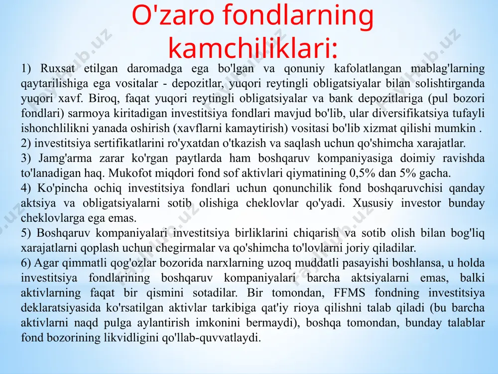 pay fondlari, ularning turlari va xususiyatlari - Page 4