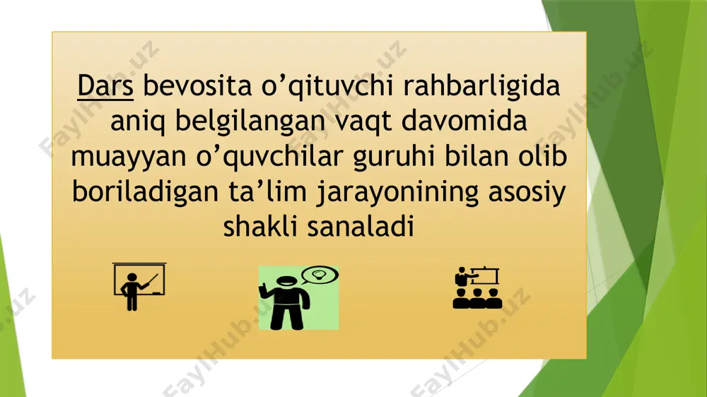 dars - ta’limni tashkil etishning asosiy shakli - Page 5