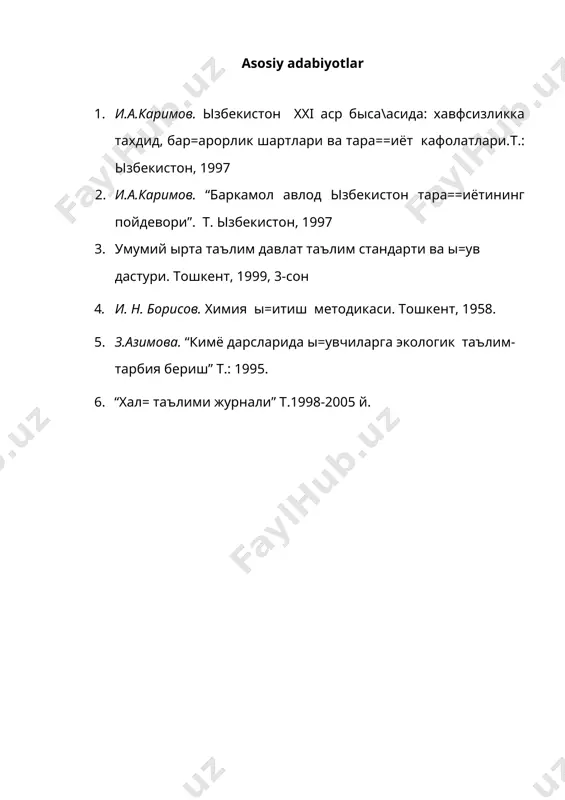 kimyo ta’limining maqsad va vazifalari - Page 5