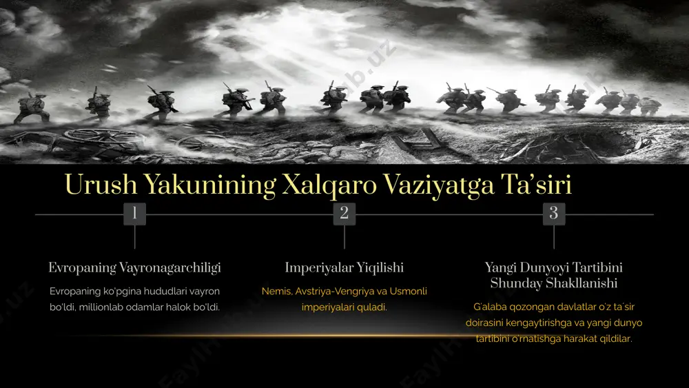 birinchi jahon urushi yakunlari va versal shartnomasi - Page 3