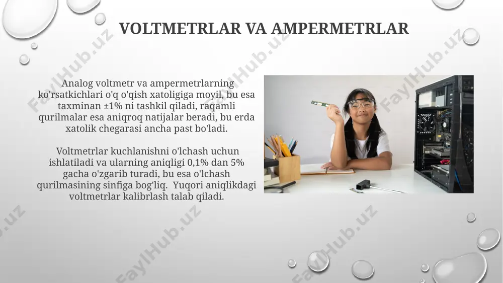 elektr o'lchov asboblarini sistemalarini aniqlashni o'rganish - Page 5