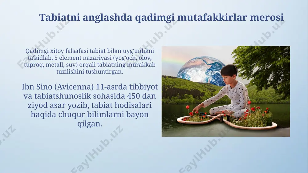 tabiat bilan tanishtirishda mutafakkirlar merosidan foydalanish - Page 5