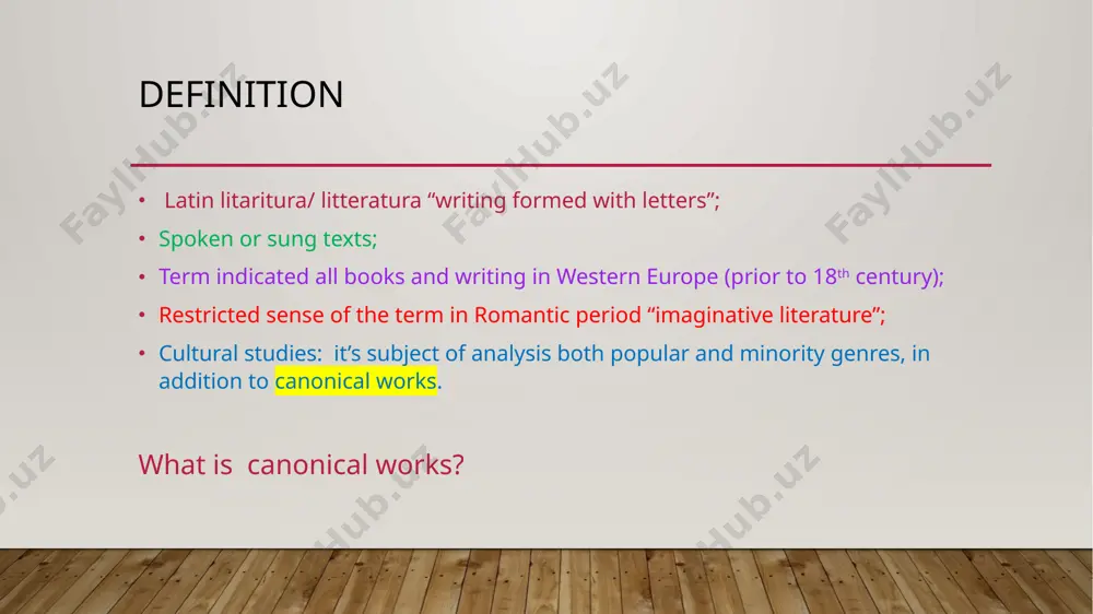 literature: the notion of literature - Page 3