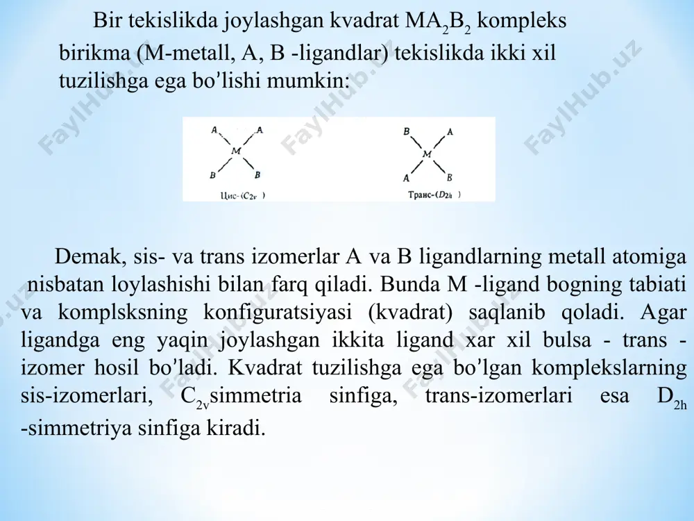 kompleks birikmalarda izomeriya turlari - Page 5