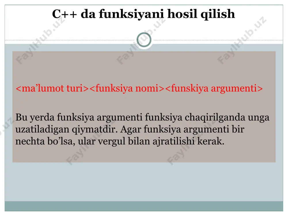 c++ dasturlash tilida funksiyalar - Page 5