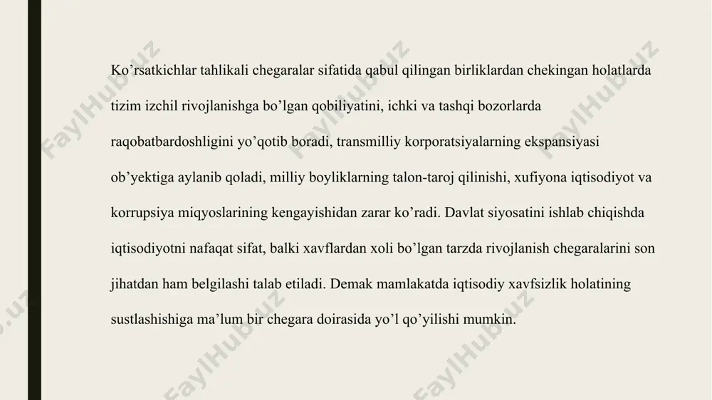 iqtisodiy xavfsizlik indikatorlar - Page 5