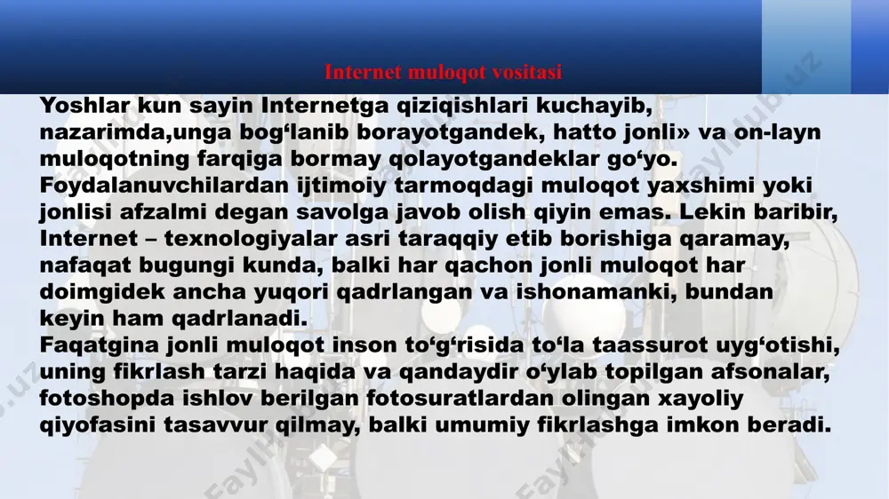 internet muloqot vositasi - Page 5
