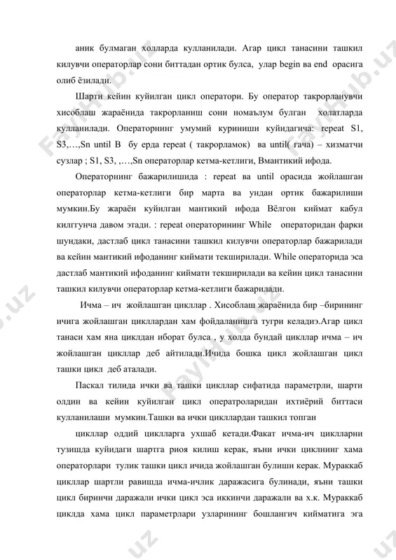 такрорланувчи таркибли дастурлар - Page 5