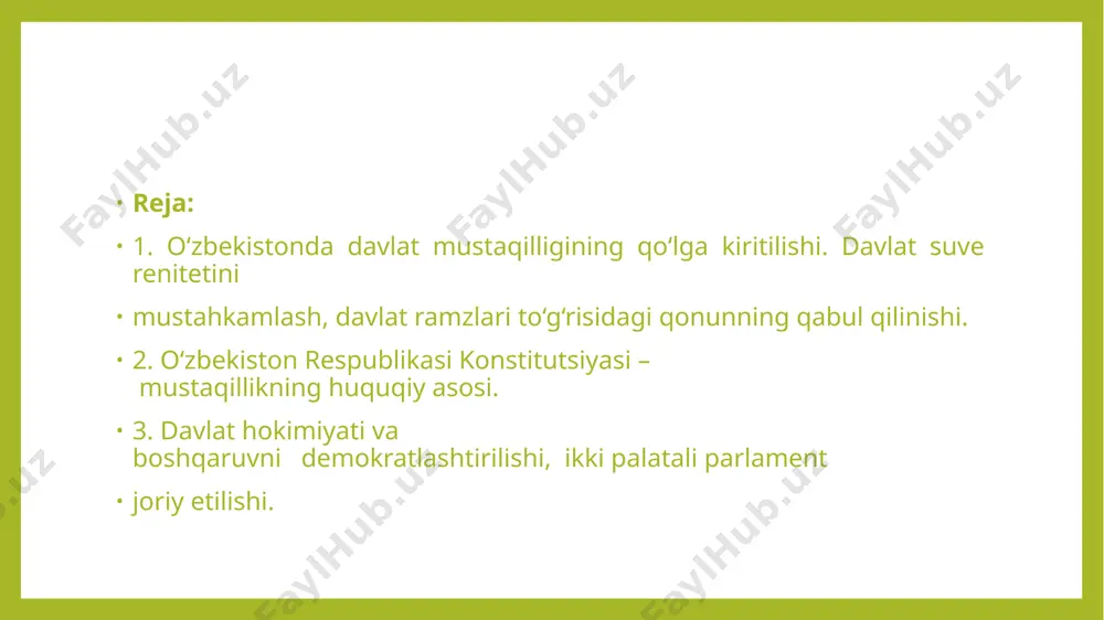 o‘zbekiston respublikasining tashkil topishi va tarixiy ahamiyati - Page 3