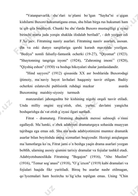 roq, yurtda notinchlik, vatan dushmanlar izmida. shu bois sevishganlar ham tutqinliqsa. drama ularning ozod qilinishi, "yurtimizni qutqaramiz! yashasin istiqlol!" - degan xitoblar bilan yakunlanadi. "arslon" pyesasining g`oyaviy-badiiy xususiyatlari.pyesa fitratning eng sara asarlaridan biri bo`lib, muallifning izohiga qaraganda "burungi buxoro xonligida yashagan dehqonlar hayotidan olingan" besh pardali dramadir. asarda muallif inqilobdan oldingi davrdagi kambag` al va o` rta hoi dehqonlarning ayanchli hayotini, boy-bayonlarning zulmini realistik holatlarda yaqqol va ta`sirchan ko`rsatishga intilgan. dramadagi bosh qaxramon arslondir. u o`z mehnati bilan hayot kechiruvchi zahmatkash va o`z haq-huquqini, haqiqatni anglab etrnay, boyga pichoq ko`targan o`zbek-tojik dehqonlarining tipik bir timsolidir. asar boshida arslon shaxsiy orzu-havaslar og`ushida sevgilisi to`lg`un visoliga etishish hayoli bilan yashaydi. hayot kechirishning mashaqqatlariga qaramay, u o`z sevgilisiga erishib, fidoyi mehnat qilish, kimsalarga yalinmay yashash ishqi bilan yonadi. asarning asosini mana shu chin sevgi hamda adolat uchun kurash jarayonlari tashkil etadi. ammo hayot u o`ylaganganchalik bo`lmaydi. tez orada ijgimoiy muhit uni o`z qarama-qarshiliklari …