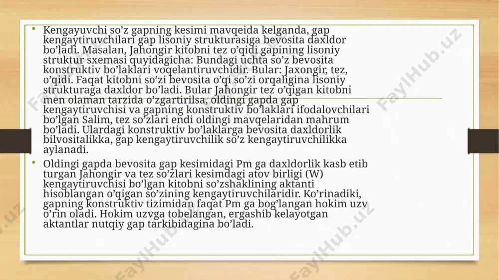arsiz faqat tartib va ohang yordamida birikuv usuli bitishuv deyiladi: tez yurmoq, keng koʻcha, kelgan odam, chiroyli gapirmoq, mehribon enaga. tezda qaytmoq, qoʻqqisdan burilmoq, chindan (yolgʻondan) gapirmoq, uzunasiga kesmoq, zimdan kuzatmoq kabi birikmalar ham bitishuv usuli bilan hosil boʻlgan. ravishlar tobe soʻz vazifasida kelganda hokim soʻzga bitishuv usuli bilan birikadi, ularning tarkibidagi egalik va kelishik qoʻshimchalari yaxlitlanib qolgan. soʻz birikmalarining tuzilishiga koʻra sodda va murakkab turlari mavjud. sodda soʻz birikmasi ikkita mustaqil soʻzning birikuvidir. quyida berilgan holatlar sodda soʻz birikmalari hisoblanadi.  mehnatiga1 yarasha0 olmoq1, hammaga1 qaraganda0 chiroyli1 (bu yerda soʻzlar soni uchta boʻlsa ham mustaqil ma’no anglatuvchi soʻzlarning soni ikkita).  qoʻli ochiq1 yigit1, tarvuzi qoʻltigʻidan tushgan1 odam1, qulogʻiga quyib1 uqtirmoq1. bu birikmalar ham sodda soʻz birikmalari hisoblanadi, chunki bu yerda turgʻun birikma qatnashgan. turgʻun birikma xuddi soʻzlar kabi bitta soʻroqqa javob boʻladi va bitta lugʻaviy birlik hisoblanadi.  gʻarbiy yevropada1 yashamoq1, vazirlar mahkamasida1 koʻrilmoq1, kichik korxonada1 ishlamoq1, oʻrta …
