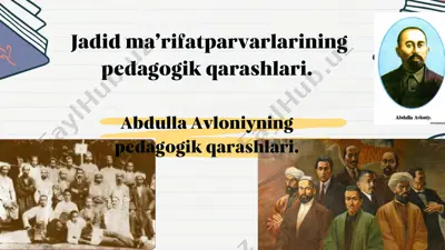jadid ma’rifatparvarlarining pedagogik qarashlari — PDF