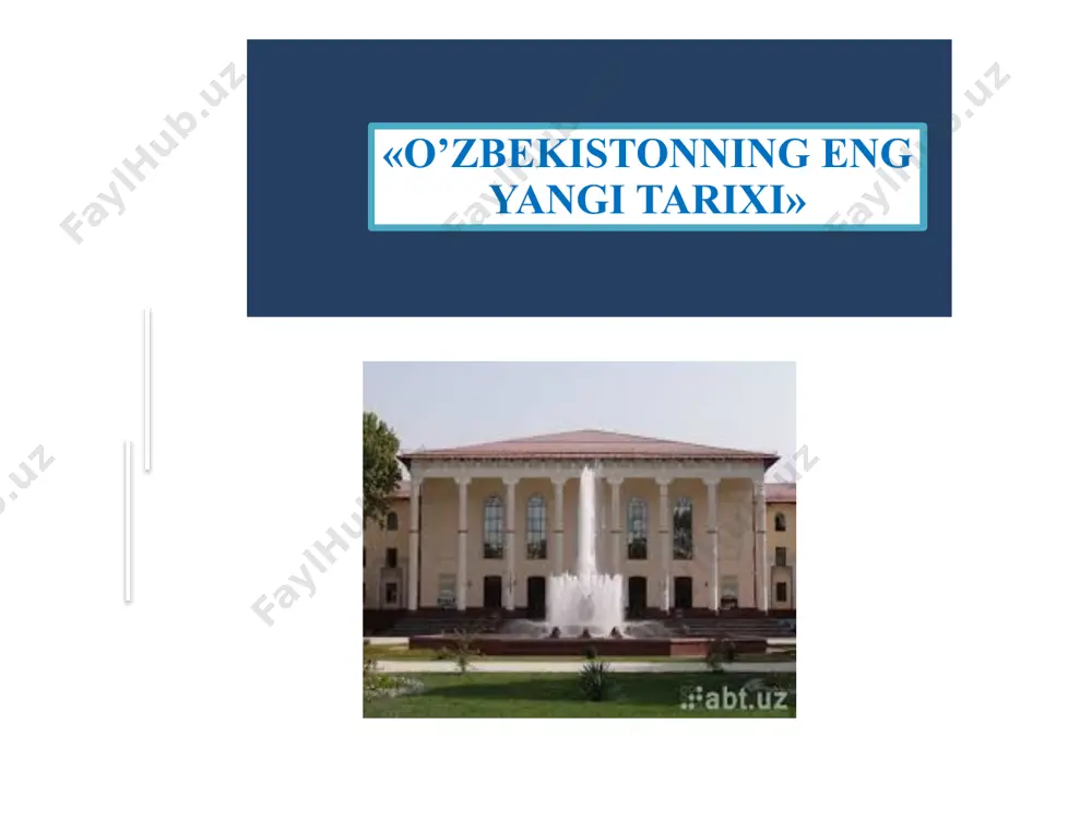ishlashini va valyuta jamg‘armalarining o‘sishini ta’minladi, inqirozga qarshi ishonchli to‘siq va xavfsizlikning etarli chegarasini yaratdi, uni chayqovchilik kapitali ta’siridan va jahon moliya va fond bozorlarida nazoratning yo‘qligidan saqladi. . mustaqillik yillarida o‘zbekistonning asosiy yutuqlarini qayd etib, ishonch bilan aytish mumkinki, ikkita eng muhim vazifa hal qilindi - makroiqtisodiy barqarorlik ta’minlandi va barqaror iqtisodiy o‘sishga erishildi. o‘tish davrining bosqichma-bosqich strategiyasi, mamlakat rahbariyatining energiya va g‘alla mustaqilligiga tez erishish istagi, shuningdek, asosiy eksport tovarlarini (paxta va oltin) xalqaro bozorlarga yo‘naltirishga urinishlar - bularning barchasi o‘zbekistonga sanoat sohasida jiddiy tanazzullarga yo‘l qo‘ymaslik imkonini berdi. davlat mulkini xususiylashtirish xususiylashtirishga printsipial yondashuvlar: davlat mulkini yangi mulkdorga sotish yo'li bilan boshqa mulk shakllariga aylantirish; dasturiy yondashuv va bosqichma-bosqich xususiylashtirishni ta'minlash; davlat tasarrufidan chiqarish davrida aholiga kuchli ijtimoiy kafolatlar berish; bir vaqtning o'zida mavjud ishlab chiqarish va boshqaruv tuzilmalarini qisqartirish va demonopolizatsiya qilish xususiylashtirish bosqichlari i bosqich 1991-1994 yillar. ii bosqich 1995 -1997 yil "kichik xususiylashtirish": ob'ektlar: …