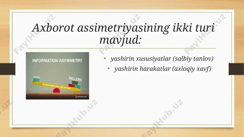 asimmetrik axborot - Page 5
