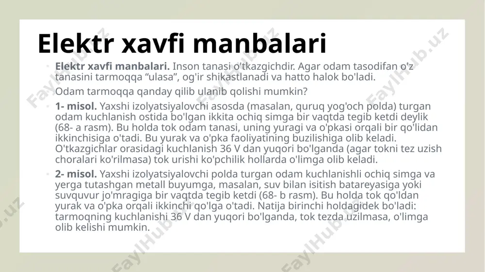 elektrxavfsizlik asoslarini o'rganish - Page 5
