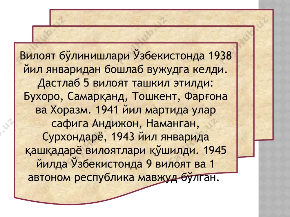 o'zbekistonning ma'muriy-hududiy bo'linishi - Page 5