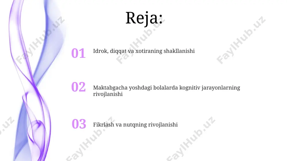 lanishini koʻrsatadi. maktabgacha yoshdagi bolalarda eshitish idroki ham faol rivojlanadi, ular 7-8 ta tovushni ajratib olish va takrorlash imkoniyatiga ega boʻladilar, bu esa fonematik eshitishning yaxshilanishini koʻrsatadi. e'tiboringiz uchun rahmat @taqdimot_robot image4.jpg image5.jpg image6.jpg image7.jpg image8.jpg image1.jpeg image2.jpeg image3.jpeg