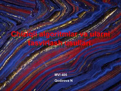 chiziqli algoritm vaularnitasvirlash usullari — PPTX
