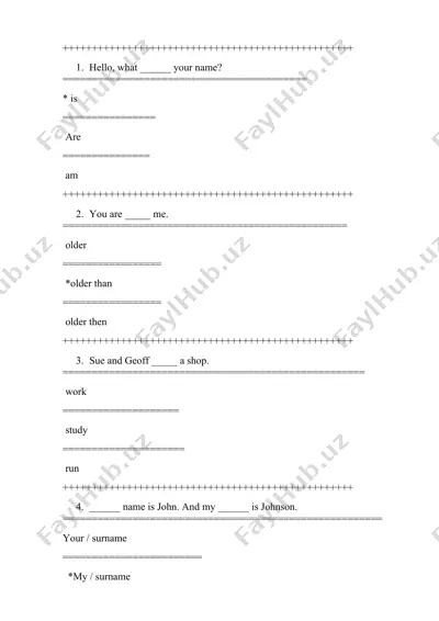 fill in the blanks — DOCX