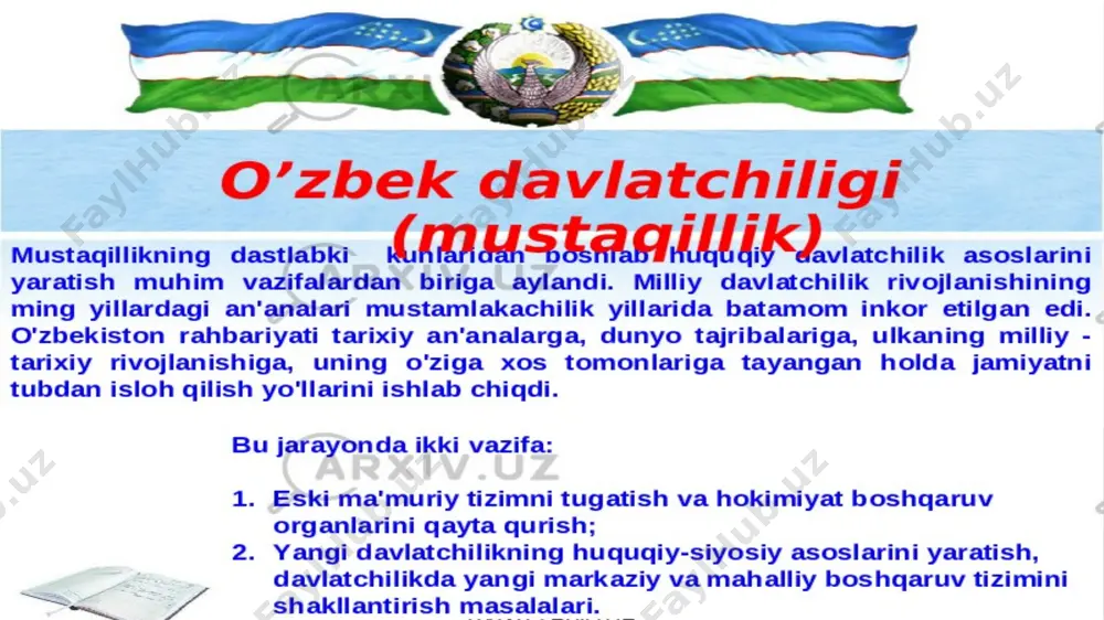 ni hisobga olgan holda o`rganishni taqozo etadi. mamlakatimiz tarixini o`rganishda milliy qadriyatlar xalq an‘analari va urf-odatlari, din, islom dini tarixini, odamlarning diniy e‘tiqodlari, diniy ta‘limotlar va ularning asoschilari faoliyatini tahlil qilishga, ularni yoritishga tsivilizatsion munosabatda bo`lib, hurmat qilish, e‘zozlash nuqtai nazaridan yondoshmoq kerak. hayot xalqning necha ming yillar davomida yaratgan ma‘naviy madaniyatini, axloqiy mezonlarini ikkiga-ekspluatatorlik madaniyati va axloqi hamda ekspluatatsiya qilinuvchilar madaniyati va axloqqa bo`lish va birinchisini qoralashdan iborat lenincha yo`riqnomaning naqadar zararli ekanligini ko`rsatdi. ma‘naviy merosga bunday yondoshuv ma‘naviy qashshoqlanishga, milliy qadriyatlarning, urf-odatlarning oyoqosti qilinishiga, ko`pgina olimlarning badnom qilinishiga olib kelganligini hech qachon unutmaslik kerak. tarix fanining metodologiyasi , tarix metodologiyasi - tarix fanining predmeti va obyektini , ilmiy tarixni bilish maqsadini belgilaydigan, tarix fanining ilmiy va ijtimoiy holatini, uning intizomiy tuzilishini o'rganuvchi, tarixiy bilish nazariyasini ishlab chiqadigan maxsus tarix fani. (jumladan, umumiy falsafiy, gnoseologik va gnoseologik asoslari, tamoyillari, darajalari, turlari, bosqichlari, tarixiy bilish usullari va tarixiy bilimlar natijalarini …