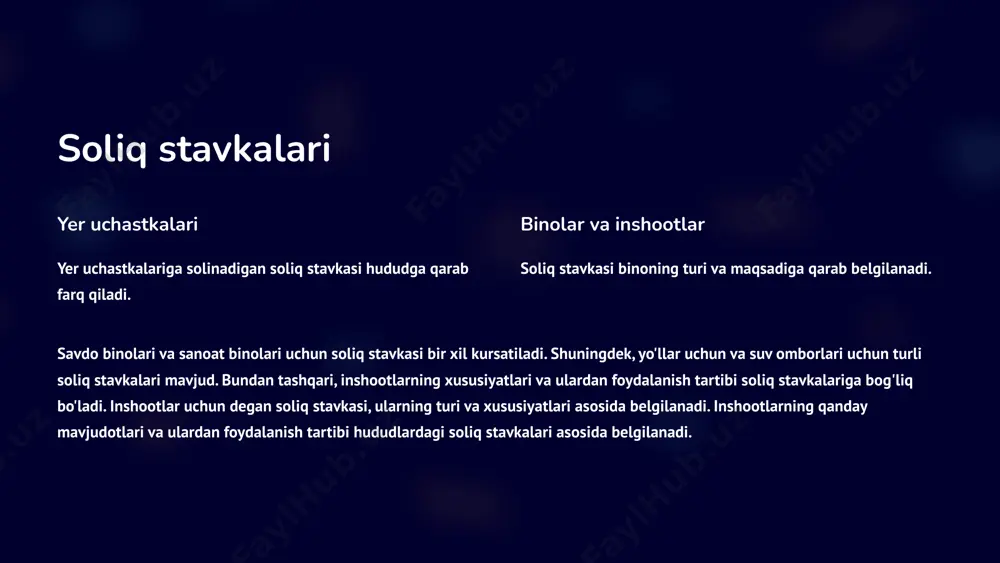 yuridik shaxslarning mol-mulkiga solinadigan soliq - Page 4