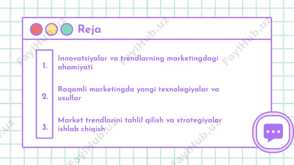 vaffaqiyat uchun muhim. ular mijozlar ehtiyojlariga moslashish, raqobatbardosh bo'lish va brend imijini yaxshilash uchun doimiy yangilanishni talab etadi. innovatsiyalarni qanday qabul qilish kerak? innovatsiyalarni aniqlash va baholash muhimdir, mijoz fikrini inobatga olish uchun so'rovlar, fokus guruhlar va real-vaqt tahlillar foydalaniladi. ularni amalga oshirish uchun pilot loyihalar, marketing kampaniyalari va treninglar o'tkazish tavsiya etiladi. bu usullar innovatsiyalarning muvaffaqiyatli qabul qilinishiga yordam beradi. photo by kevin matos on unsplash kelajakdagi trendlar va innovatsiyalar marketingda kelajakdagi o'zgarishlar kelajakda marketing texnologiyalari, shaxsiylashtirish, raqamli platformalar, sun'iy intellekt va big data yordamida mijozlar bilan aloqani kuchaytiradi. bu yangiliklar marketing strategiyalarini tubdan o'zgartiradi va raqobatbardoshlikni oshiradi. yangi texnologiyalar va ularning ta'siri ar, vr, blockchain texnologiyalari mijozlar bilan interaktiv aloqa va brend sadoqatini oshiradi. bu texnologiyalar yordamida mahsulotni taqdim etish va reklama kampaniyalari yangi darajaga chiqadi, shuningdek, xavfsizlik va shaffoflikni ta'minlaydi. innovatsiyalarni qo'llash imkoniyatlari yangi texnologiyalarni sinovdan o'tkazish, bozor trendlarini kuzatish, ma'lumotlarni tahlil qilish va avtomatlashtirish orqali raqobatda …