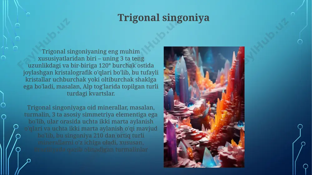 kristall panjaralar, kristall singoniya va ularning turlari - Page 3
