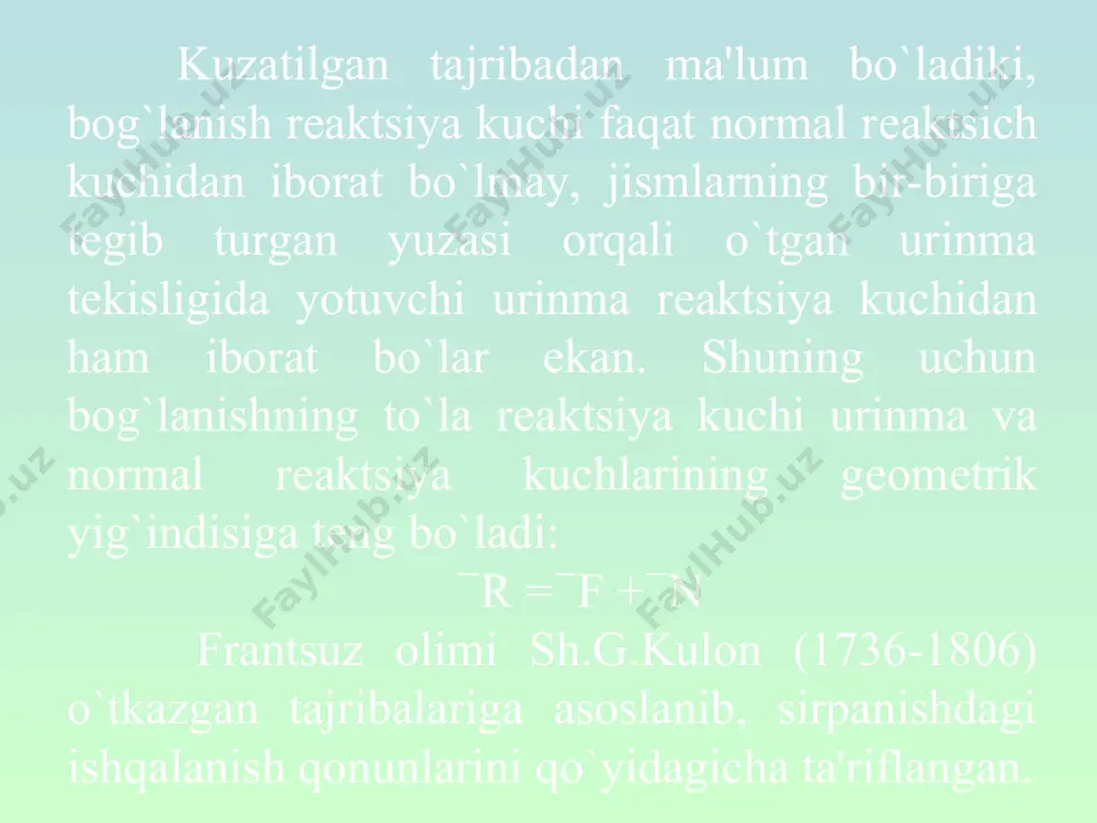 sirpanishdagi ishqalanish koefsientini aniqlash - Page 5