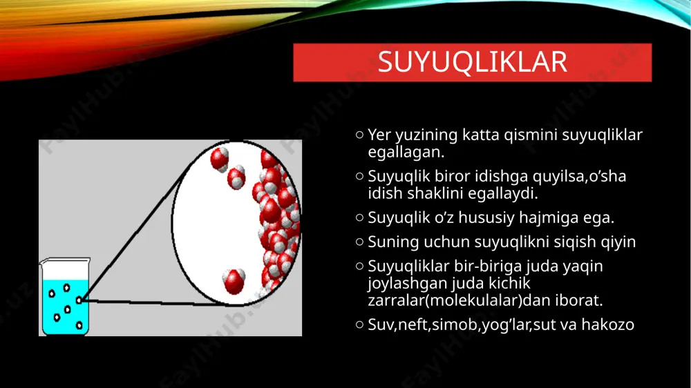 6-sinf “tabiiy fanlar” mavzusida suyuqliklar slaydi - Page 3