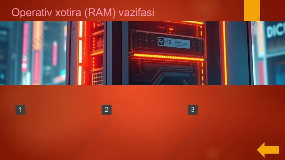 ma'lumotlarni uzatish tezligini aniqlash uchun ishlatiladi: 1 2 3 4 5 6 7 8 9 10 mavzuga oid testlar a) operatsion tizimning bir qismi b) kompyuterning fizik qurilmasi c) dastur nomi d) kompyuterda saqlanadigan ma'lumotlarning nomli to'plami fayl nima: 1 2 3 4 5 6 7 8 9 10 mavzuga oid testlar a) skaner b) monitor c) printer d) sichqoncha hujjatlarni chop etish uchun qanday qurilma ishlatiladi: krossvord 1. kompyuterga ma'lumot kiritish uchun ishlatiladigan qurilma 2. rasm va grafika ma'lumotlarini chiqaruvchi qurilma 3. qog'ozdagi ma'lumotlarni elektron shaklga o'tkazuvchi qurilma 4. tashqi ma'lumotlarni ovoz ko'rinishida chiqaruvchi qurilma 5. kompyuter sichqonchasiga o'xshash, lekin planshetlarda ishlatiladigan qurilma 6. ma'lumotlarni doimiy saqlash uchun ishlatiladigan tashqi qurilma 7. kompyuterda ma'lumotni chop etuvchi qurilma 8. internetga ulanish uchun ishlatiladigan qurilma 9. video kuzatish tizimlarida ishlatiladigan qo'shimcha qurilma 10. kompyuterning ovoz yozish uchun ishlatiladigan qurilmasi a i a a k l v r u t k o …