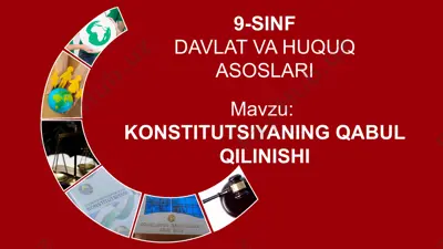 konstitutsiyaning qabul qilinishi — PPTX