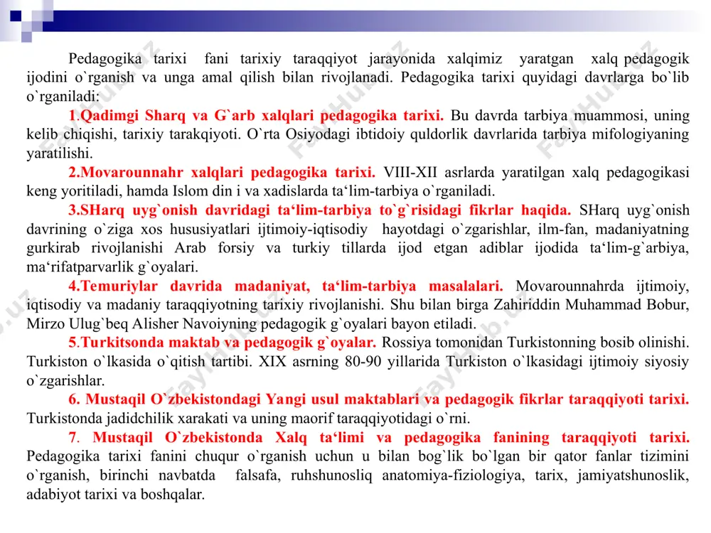 bur etildi. arab istilochilarining movarounnahr xalqining islom dinini qabul qilish jarayoni qiyin kechgan va bu jarayon bir necha yillar davomida amalga oshirilgan. chunki movarounnahr yurti arab istilosiga qadar ham ijtimoiy, iqtisodiy va ma’naviy jihatdan taraqqiy etgan bo’lib, bu mamlakatda yashovchi xalqlar turmush tarziga ko’ra ham arablarga nisbatan bir qadar ustunlikka ega edilar. zero, mazkur hududda yashovchi xalqlarning aksariyati o’troq xalqlar bo’lib, turg’un holda dehqonchilik bilan shug’ullanar edilar. bolalarga dastlabki saboq harflari o’qishdan boshlangan, bu usulda har bir bola alifbe tartibida harfning nomini bilib olishi (alif, be, te, se, va h.), so’ngra shu harflarni qo’shib o’qishni mashq qilar edi. ana shu mashq oxiriga yetgandan so’ng, bolalar qo’llariga “qur’on” berilgan va domla rahbarligida “qur’on”ning har bir surasi takrorlanib o’rganilar edi. lekin “qur’on”ni o’qish bolalar uchun juda og’ir edi. chunki maktablarda faqat og’zaki mashq usuliga — “savod” chiqarilishiga o’tgach, savod chiqarish yanada qiyinlashdi. yozuv alohida “fan” sifatida ajratilib, kotiblik kasbiga o’qiyotganlargagina yozuv o’rgatilar …