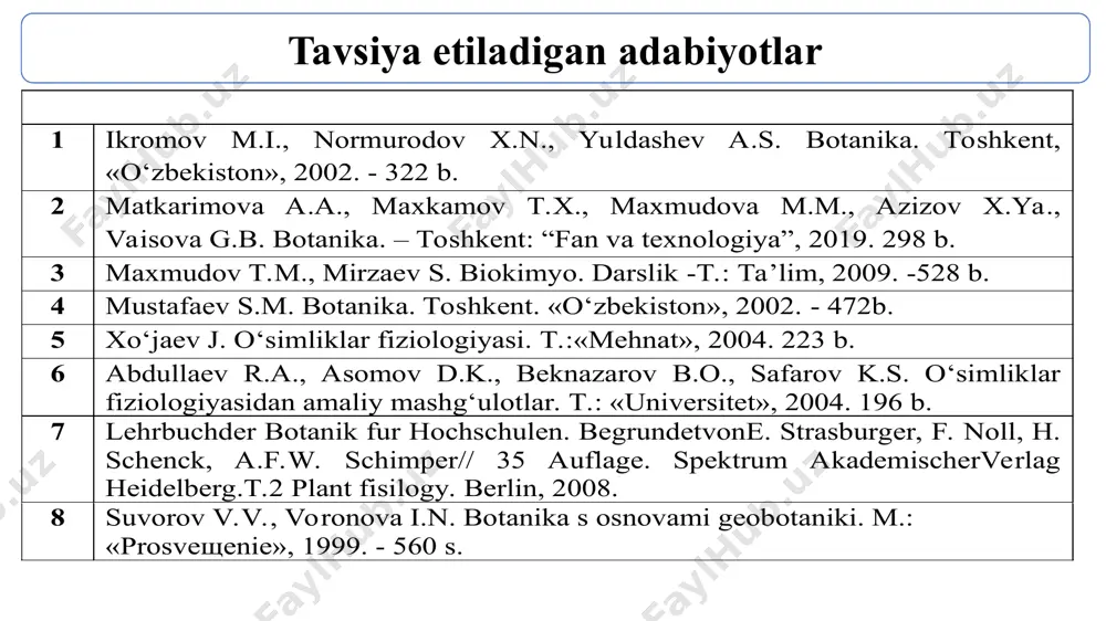 трон қурилманинг ҳаракатланувчи камарига - планиметрга жойлаштирилади. қурилма барг майдонини квадрат сантиметрда кўрсатади. ушбу усул сизга барг майдонини жуда тез ва аниқ ўлчаш имконини беради, аммо бу қурилмалар кам қўлланилади. 5. сканерлаш усули. бу компютер технологиясидан фойдаланган ҳолда дала ва бошқа ўсимликларнинг барг майдонини аниқлашнинг янги усули. баргларнинг майдонини аниқлаш учун " листомер " компютер дастури ишлаб чиқилган. "листомер" универсал график муҳаррири ҳнвиеw асосида яратилган ва бир нечта фойдаланиш режимларига эга. умумий барг майдонини ҳам, ҳар бир барг учун алоҳида ҳам барг сатҳини ҳисоблаш мумкин. ушбу дастурдан фойдаланганда баргларнинг сўлиши хатоси йўқ қилинади, барг майдонининг ўлчамига барг томирлари ва барг қалинлиги таъсир қилмайди. “листомер” билан ишлаш учун сканер, шаффоф плёнка ва оқ қоғоз керак бўлади. иш тартиби. 1. сканерга шаффоф қалин плёнка жойлаштирамиз. 2. плёнка устига баргларни ётқизамиз, унинг юзаси қуруқ, шудринг ва сув томчиларисиз бўлиши керак. 3. баргларни оқ қоғоз билан ёпинг. 4. баргларни сканерлаймиз. 5. биз сканерланган тасвирни …