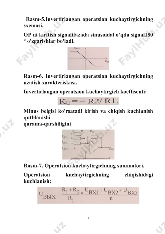 operatsion kuchaytirgich - Page 4