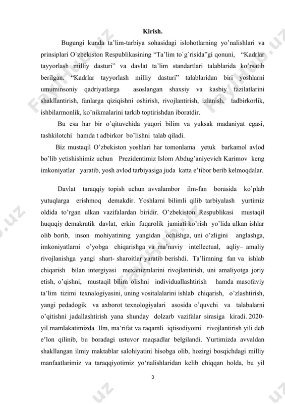 qarorining ijrosi doirasida poytaxtimizdagi talabalar shaharchasida fanlar akademiyasining matematika instituti uchun zamonaviy talablar asosida yangi bino barpo etilmoqda. shavkat mirziyoyev bugungi uchrashuvda matematikada ilmiy tadqiqotlarni amaliyot bilan bogʻlash, raqamli iqtisodiyot uchun mustahkam poydevor yaratish borasidagi dolzarb vazifalarga toʻxtalib oʻtdi. yoshlarda matematika faniga qiziqishni kuchaytirish, iqtidorli bolalarni seleksiya qilib, ixtisoslashtirilgan maktablar va keyinchalik oliy taʼlim muassasalariga qamrab olish ishlarini toʻgʻri tashkil qilish kerakligi taʼkidlandi. bolalar uchun mazkur fandan oddiy va tushunarli tilda yozilgan ommabop darslik va oʻquv qoʻllanmalari yaratish, matematik ongni, kerak boʻlsa, bogʻchadan boshlab shakllantirish vazifasi qoʻyildi. - matematika hamma aniq fanlarga asos. bu fanni yaxshi bilgan bola aqlli, keng tafakkurli boʻlib oʻsadi, istalgan sohada muvaffaqiyatli ishlab ketadi, - dedi prezident. ta’lim tizimidagi kamchiliklar, shu jumladan, matematika fanidan ham o’qitish uslubiyatini chetlab o’tmaydi. har bitta fanga alohida e’tibor berish, har bir mavzuni o’qitishda ma’suliyatli bo’lish o’qituvchi, professor, dosent va akademiklarning eng oliy maqsadi hisoblanadi. bizga ma’lumki matematika fani juda qiziqarli …